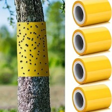 Sticky Insect Trap Tape Roll 5M Double Sided Fly Ant Tree Bug Barrier -10cm x 5m