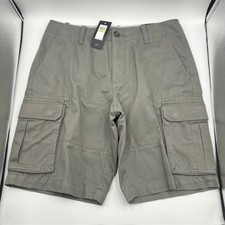 NWT Tommy Hilfiger Men's Gray Classic Fit Cargo Shorts Straight Leg Size 30