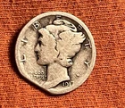 Silver 1917 Mercury Dime ￼