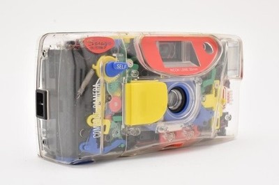 RICOH My Crystal 35mm Film Camera Skeleton Bandai Retro Compact