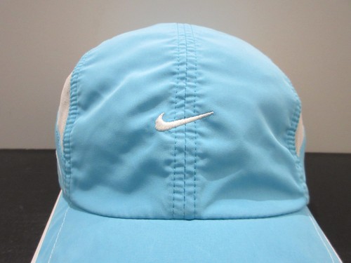 Nike Hat Cap Strap Back Blue White Logo Tailwind Running Run Drifit Mens 90s - Picture 2 of 8