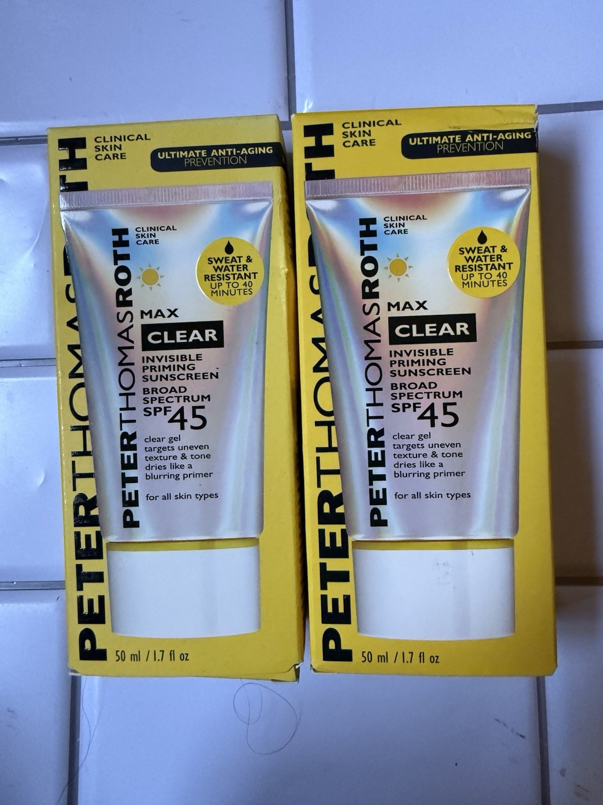 Peter Thomas Roth Max Clear Invisible Priming Sunscreen SPF 45 1.7 oz Oil-Free Matte Finish