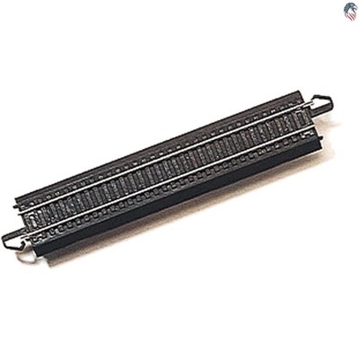 4-Pack Snap-Fit E-Z Track 9  Straight Track   Black Roadbed for HO Scale Trains