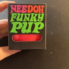 Authentic NeeDoh Funky Pup Pink Squishy Stress Relief Toy Schylling Sealed