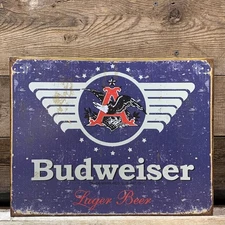 2006 Desperate Enterprises, Anheuser-Busch, Budweiser, Rustic Tin Metal Sign