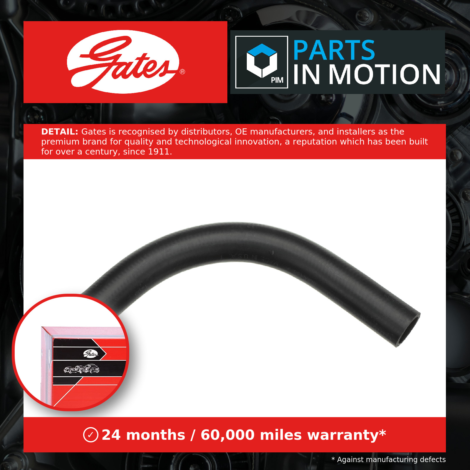 Radiator Hose fits BMW 318 E36 1.8 Upper 92 to 95 Coolant Gates 11531721708 New