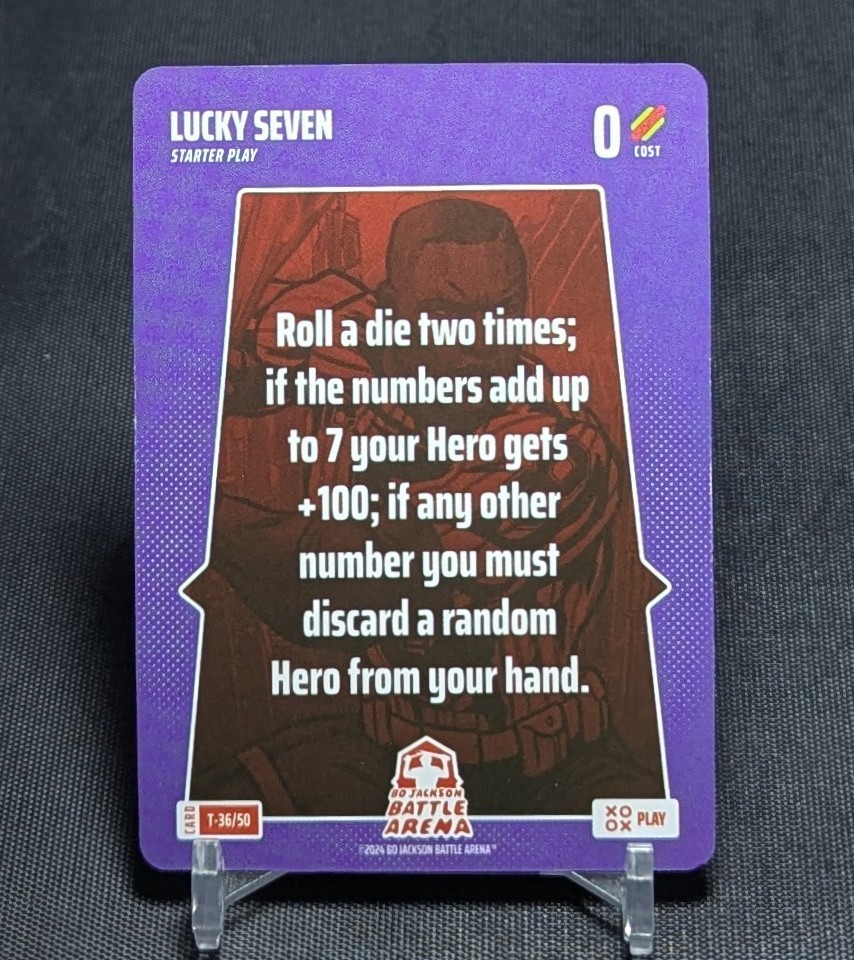 Lucky Seven Play Card 2024 Bo Jackson Battle Arena #T-36/50