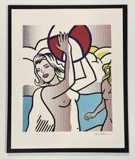 lithographie Roy Lichtenstein 40 Par 50 Cm avec COA. Vendue Encadrée