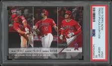 2018 Topps Now #502 Mike Trout Shohei Ohtani Albert Pujols Rookie PSA 10