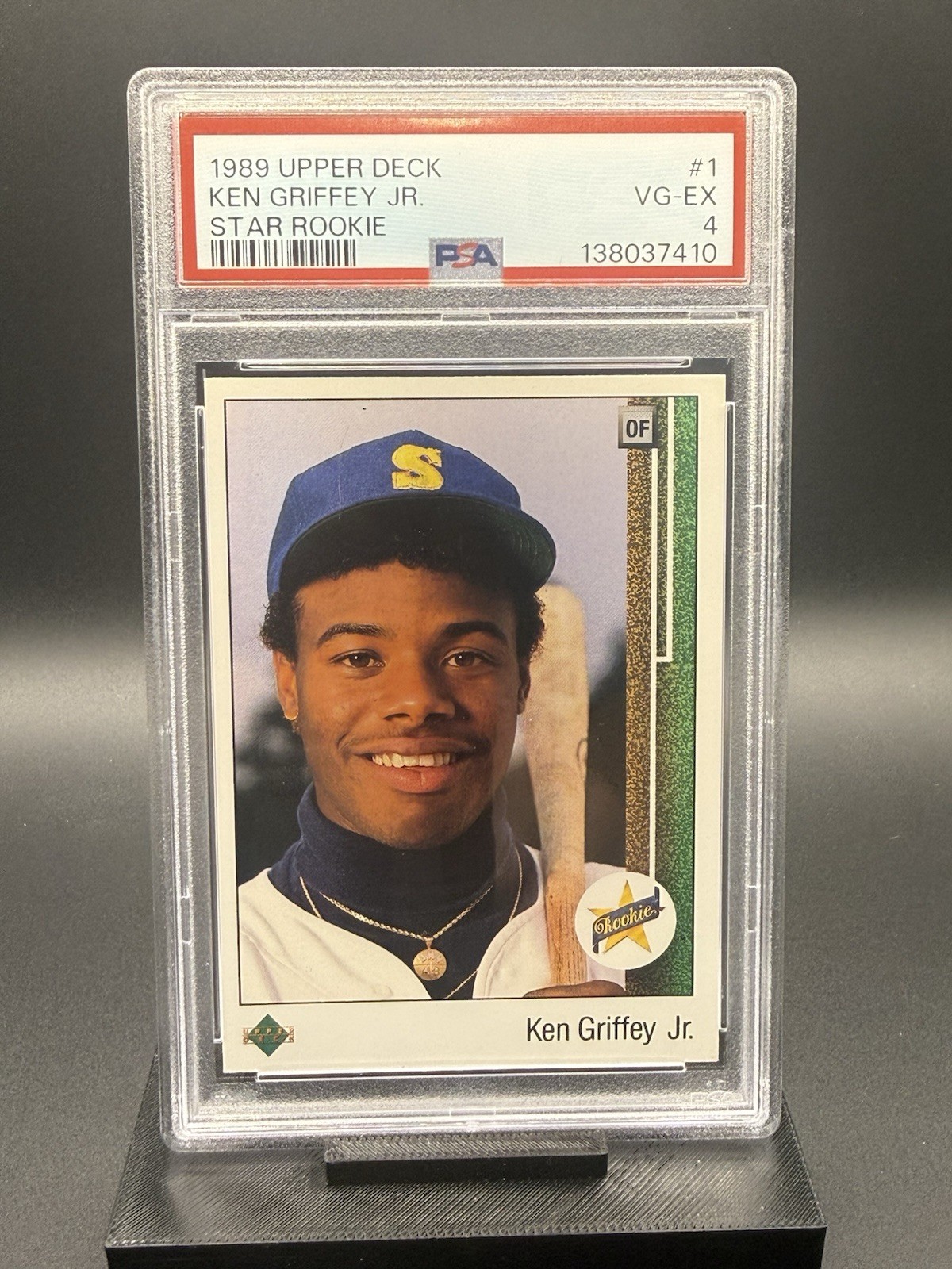 1989 UD STAR RC #1 KEN GRIFFEY JR. ROOKIE RC PSA 4