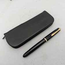 Pelikan 400NN Black Striped Piston Fountain Pen 14k EF Nib VTG 60s Excellent
