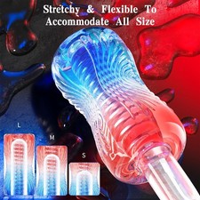 Male Jelly Male Masturbator Sleeve Stroker Pocket Pussy Stroker Colorful Sex Toy