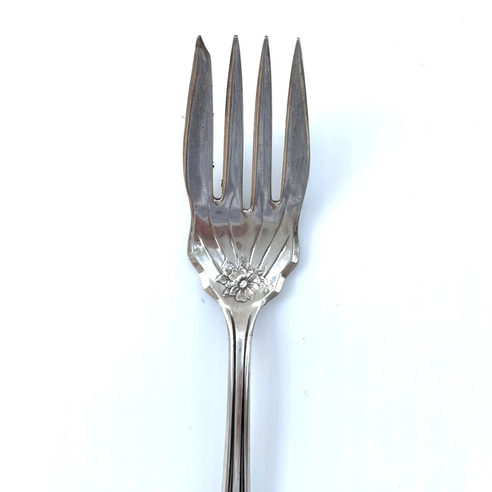 Juego de 6 tenedores de postre Holmes and Edwards XIV 1910 plateados Foto 3 de 4