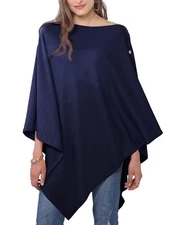Versatile Poncho Shawl Wrap Soft Lightweight Knitted Cape Scarf