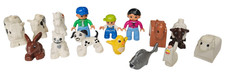 15x Lego Duplo Bauernhof Tiere - Figuren - Bauer - Mann - Frau - Kind - Familie