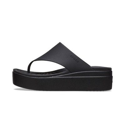 Crocs Brooklyn Flip Wedge Sandals 