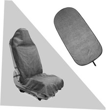 Waterproof Towel Car Seat Cover Sweatproof Non Slip Towel Carseat Cover Gray