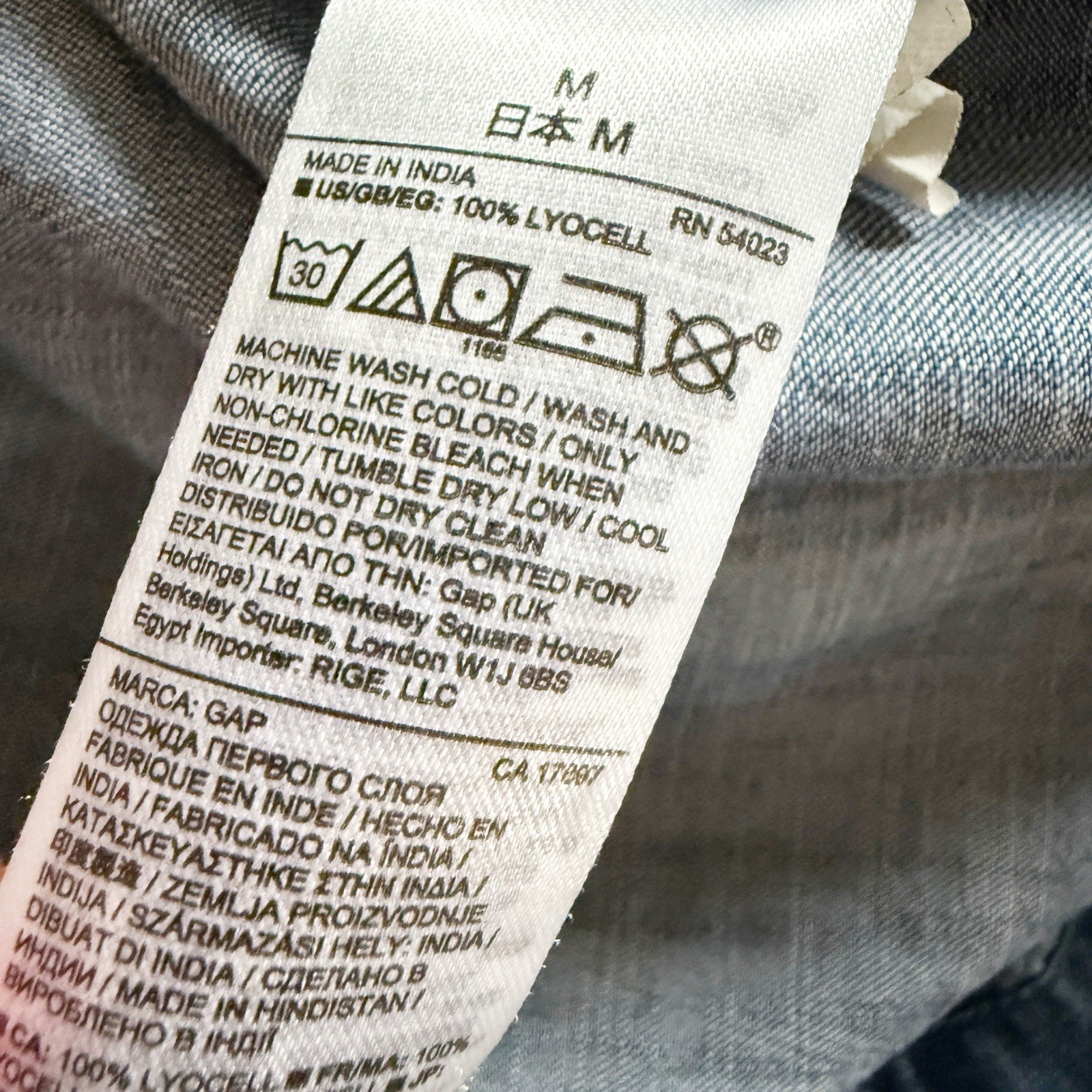 Gap Womens Maternity Chambray Drawstring Shirt Dr… - image 6