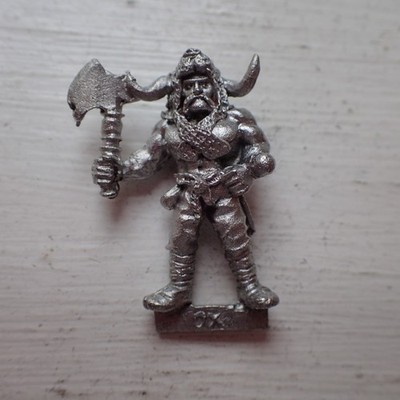 Citadel Warhammer 80s Empire Fighter Barbarian Norse Ox