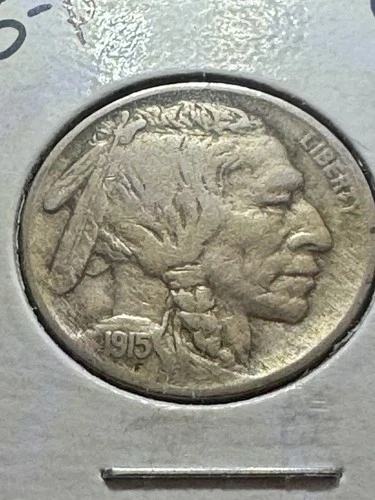 1915 Buffalo Nickel Fine Condition Strong Date & Details Early Type Coin