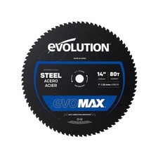 Metal Cutting Blade - 14in 80T Cermet, Compatible w/ Evolution Saws, 3500 Cuts