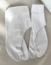 Traditional Japanese White Cotton Tabi Socks. Tea Ceremony Kimono Yukata 25.5 cm