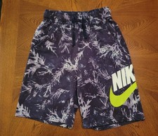 NIKE BOYS SPORTSWEAR PRINTED FRENCH TERRY SHORTS SIZE XL Pre-Owned