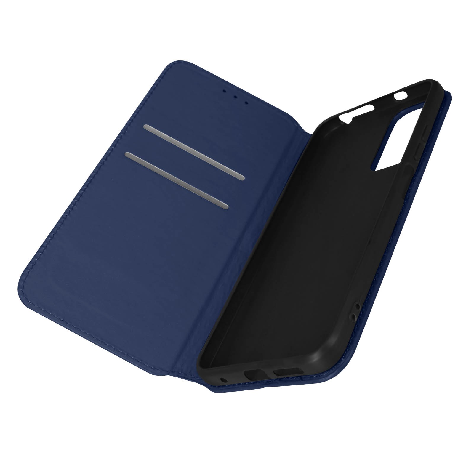 Coque Xiaomi Redmi Note 11 bleue style portefeuille pour vos trajets en train