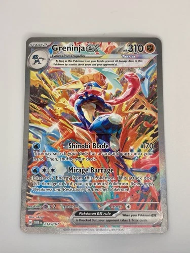 Pokémon Greninja ex Sv06 Twilight Masquerade 214/167 Full Art SIR Holo 310 HP