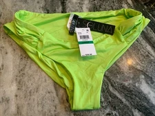 SOLUNA Full Moon Fit Bikini Bottom sz L Large NEW NWT Swim Neon Green