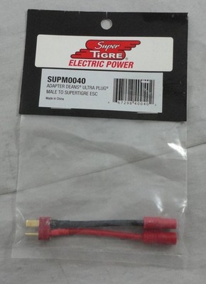 Super Tiger Dean's Ultra Plug Male to Suptertigre ESC Adapter SUPM0040 Tiger