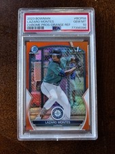 2023 Bowman Chrome Lazaro Montes Orange Refractor /50 PSA 10 Gem Mint