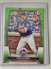 2023 TOPPS Bowman Pete Alonso Green Parallel /399 #78 NEW YORK METS