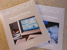 MICROSOFT WINDOWS 1.0 USERS GUIDES 1985 - 40TH ANNIVERSARY