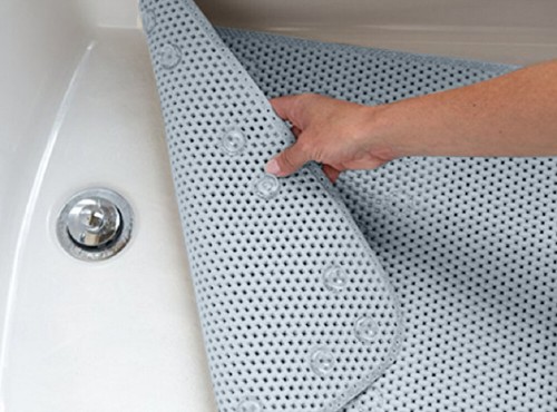 Alfombra de baño antibacteriana 36"x17" para bañera alfombra de ducha antideslizante alfombra de baño con ventosa - Imagen 25 de 49