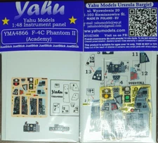 Yahu 1/48 McDonnell Douglas F-4C Phantom II Instrument Panel for Academy kits