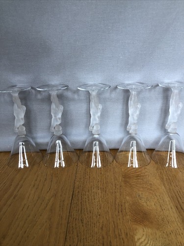 5 FRENCH BAYEL BACCHUS MALE NUDE CORDIAL /LIQUEUR GLASSES c.1960s - UNIQUE! - Picture 5 of 12