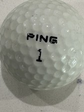 Vintage PING Karsten White Used Golf Ball No Eye RARE
