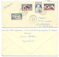 99334 - document - La Courtine 8.8.1966 to Bremen