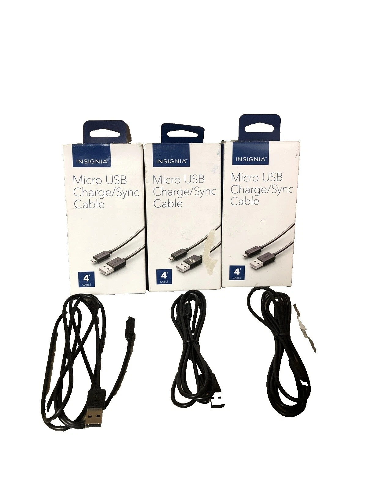 Teléfono Celular Negro Insignia Cables USB