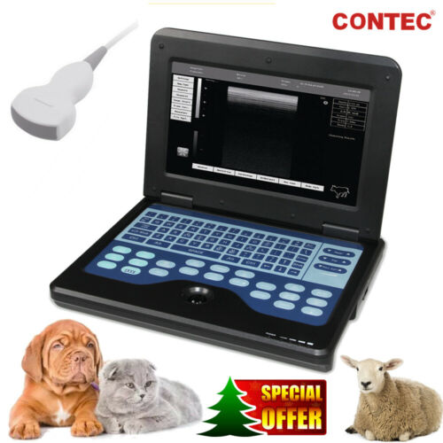 Tragbare Veterinär-Ultraschall-Scanner-Maschine Konvexe Sonde Hund / Katze - Bild 1 von 10