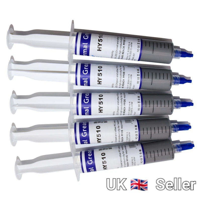 Hy510 Grey 100g Aluminium Tube Thermal Grease Paste for LED CPU GPU Xbox Ps3/4