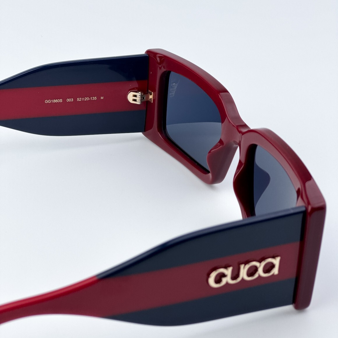 Gucci Women Sunglasses Burgundy Blue Rectangular GG1860S 003  display picture 3