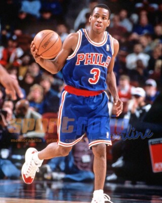 Philadelphia 76ers ALLEN IVERSON Glossy 8x10 Photo NBA Basketball