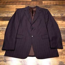 Austin Reed London Blazer Mens 40R Brown Pinstripe Sport Coat