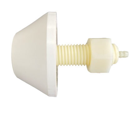 Tecmark Schalter Taster Balg Form Einschalter Umschalter 70MmØ Kunststoff Weiß-image