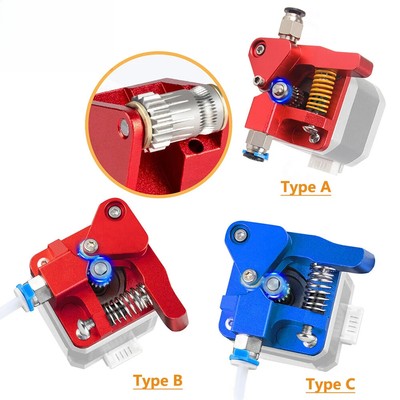 Dual Gear Extruder with Double Pulleys, Direct Aluminum Extrusion Parts Upgraded