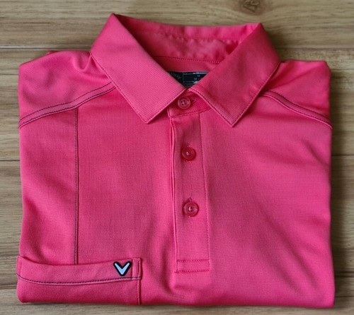 Callaway Herren Golf Poloshirt Rosa Kurzarm Freizeit (Medium) - Bild 11 von 11
