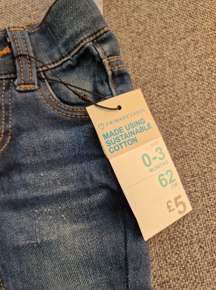 Baby Boys Jeans bundle 03 months blue trousers BNWT Unisex Denim (A11