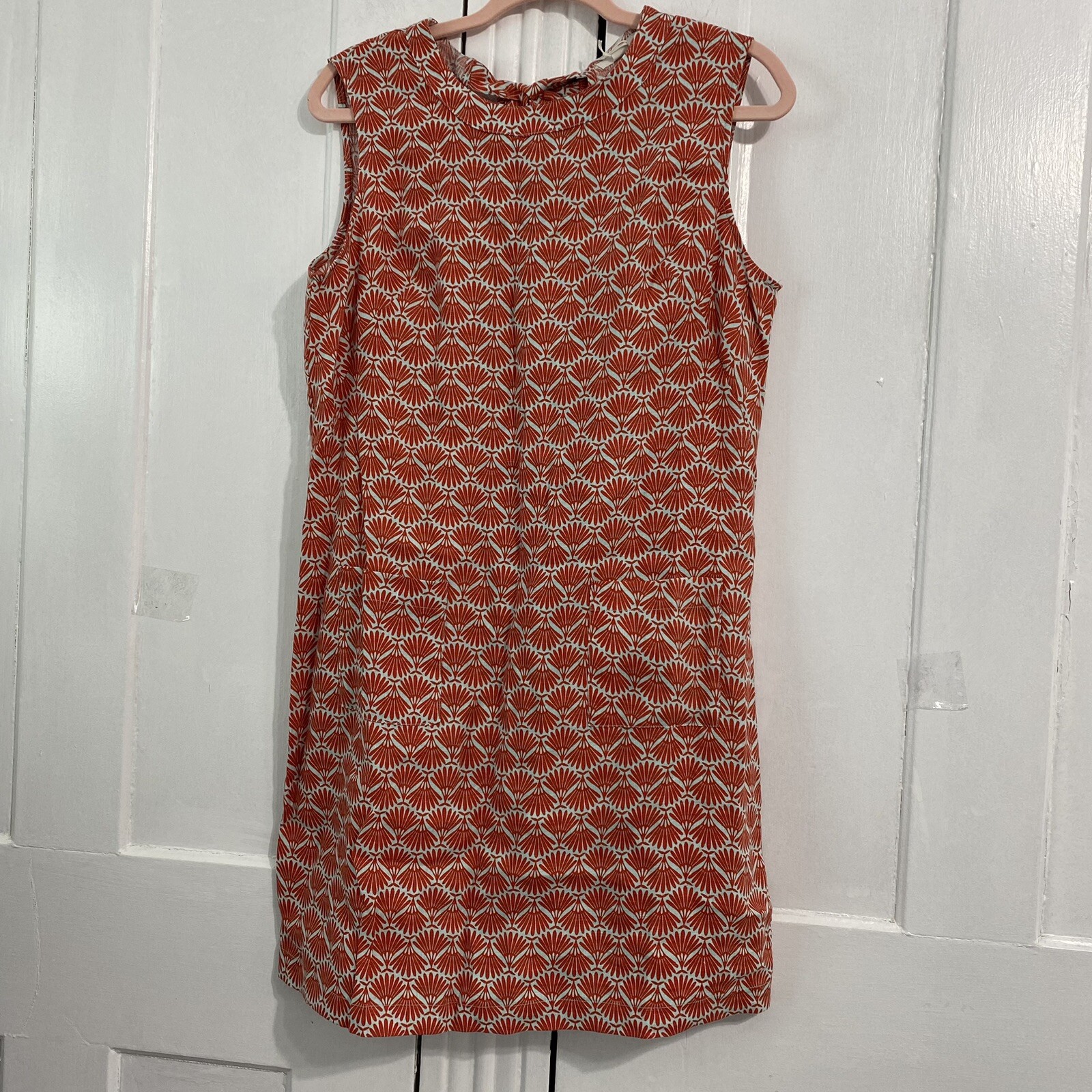 Boden Women’s Dress Size S Natalia Linen Dress Orange Sunset Womens Day Dress
